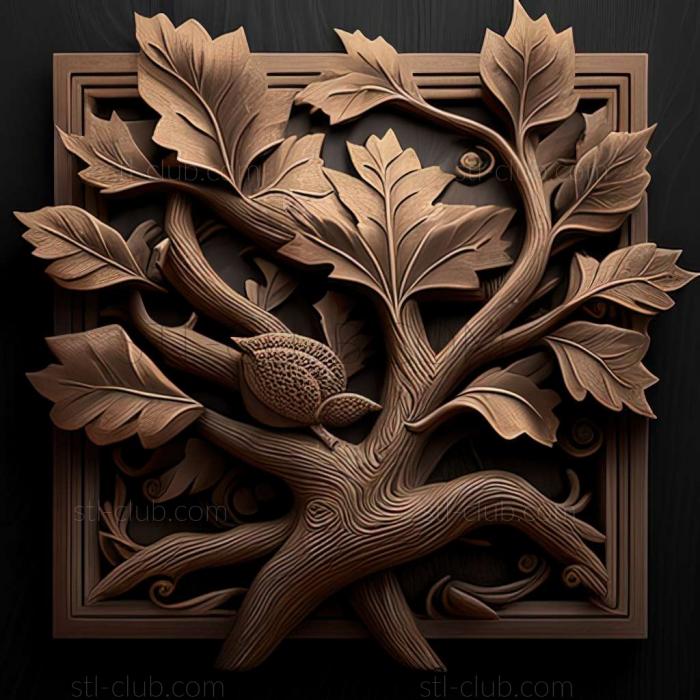 3D model oak (STL)